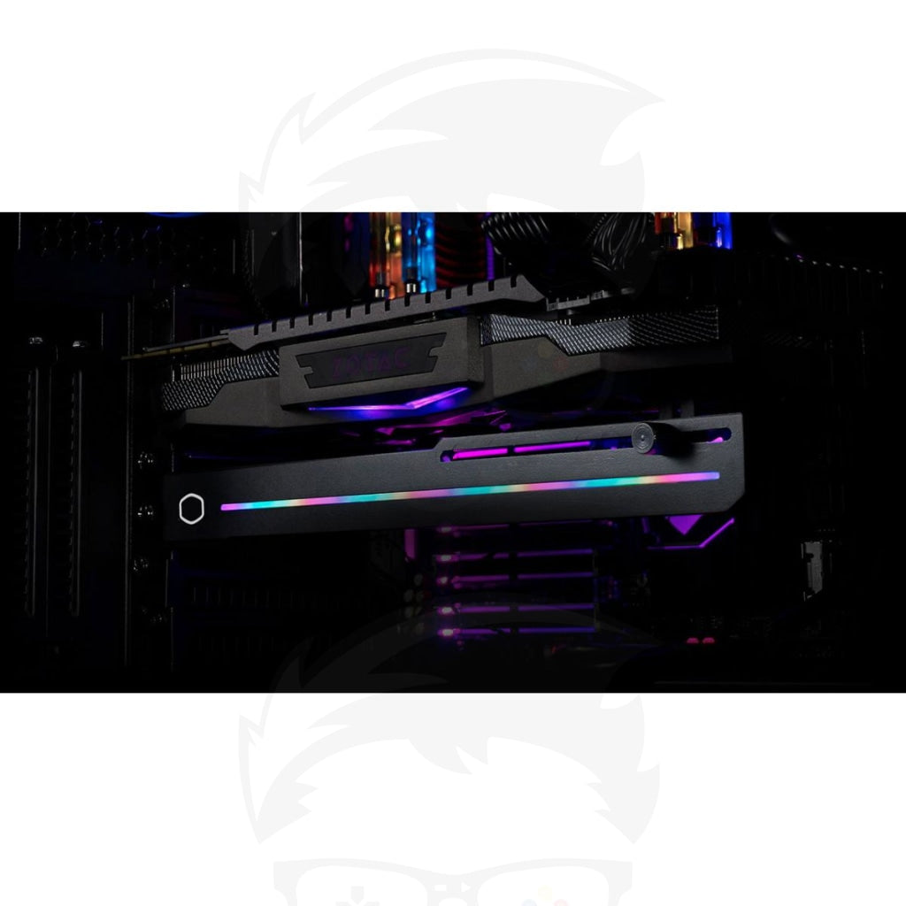 COOLER MASTER ELV8 GPU HOLDER BRACE WITH ARGB LIGHTING COOLER MASTER ELV8 GPU HOLDER BRACE WITH ARGB LIGHTING